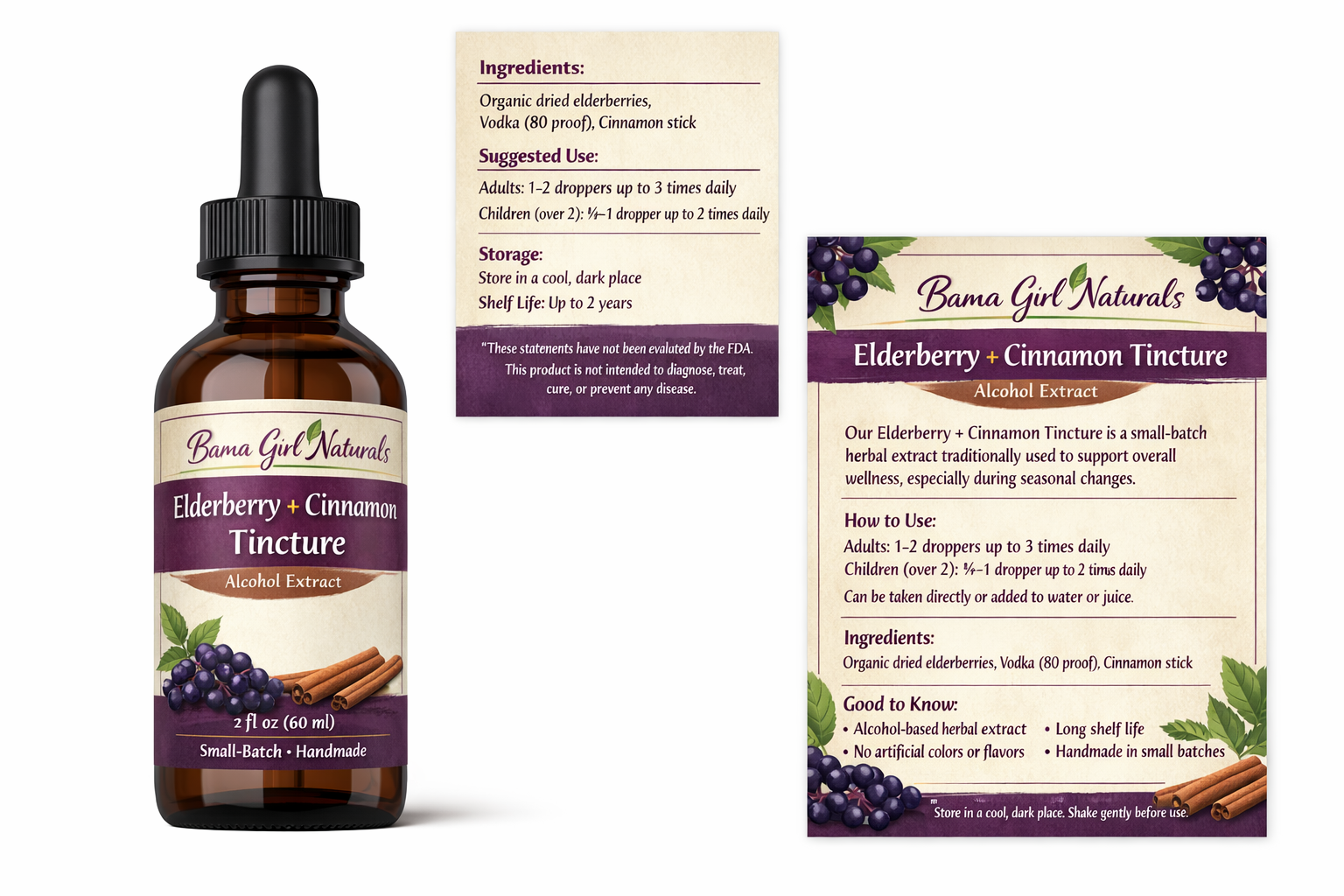 Elderberry+ Cinnamon Tincture