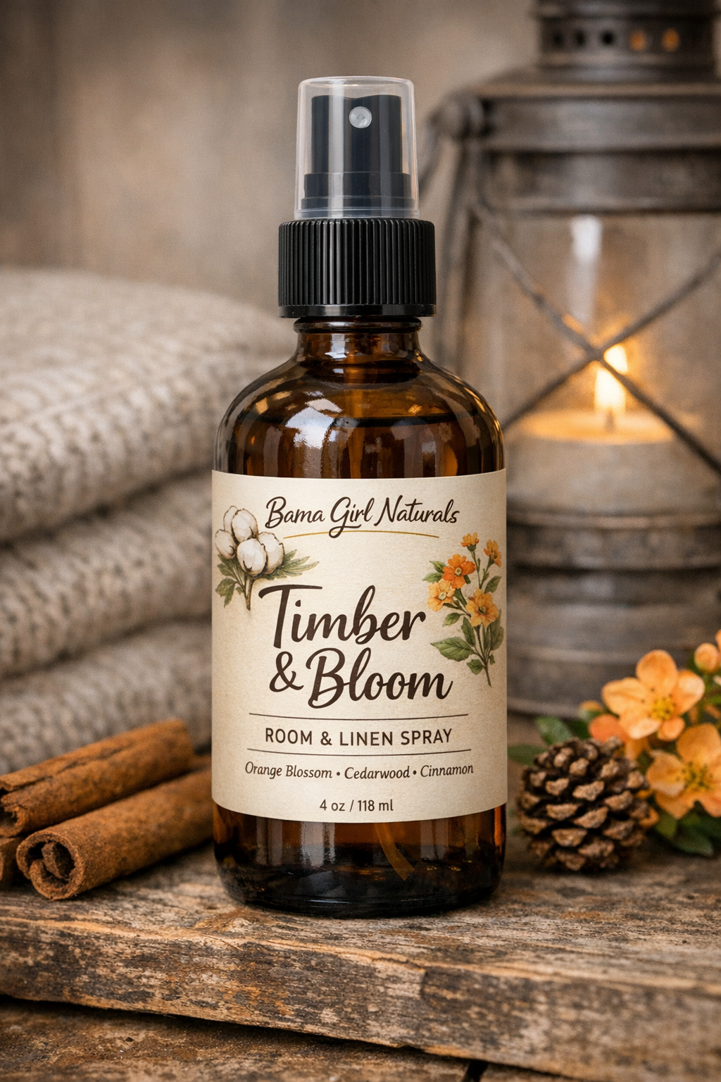 Timber & Bloom room & linen spray