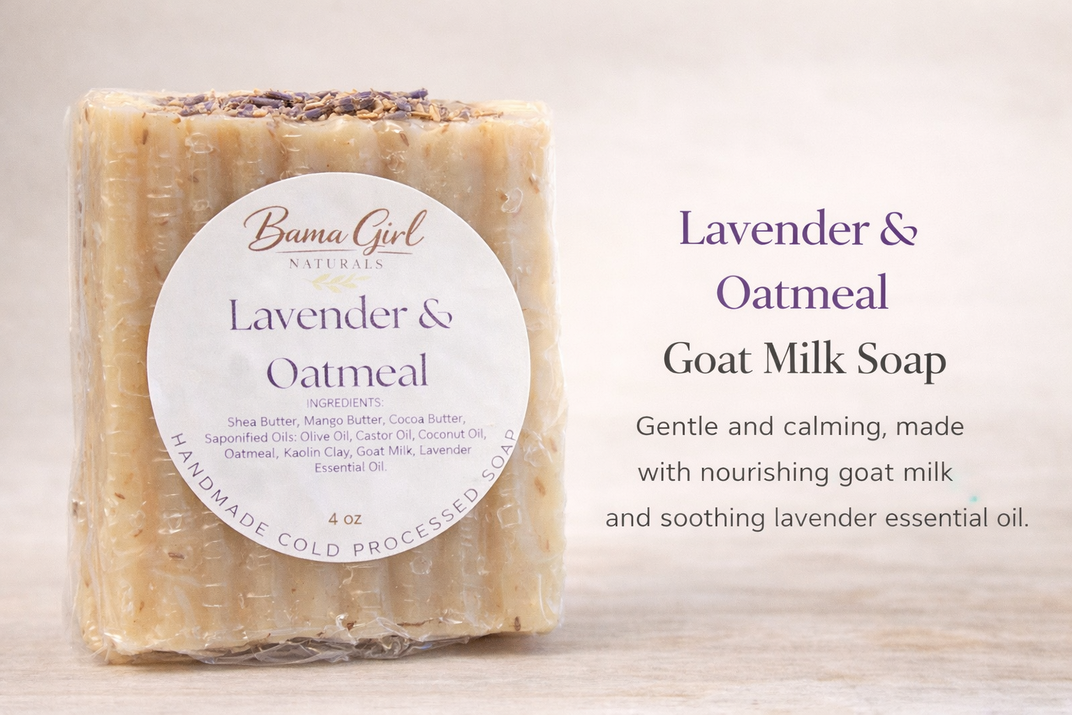 Luxury natural body soap
