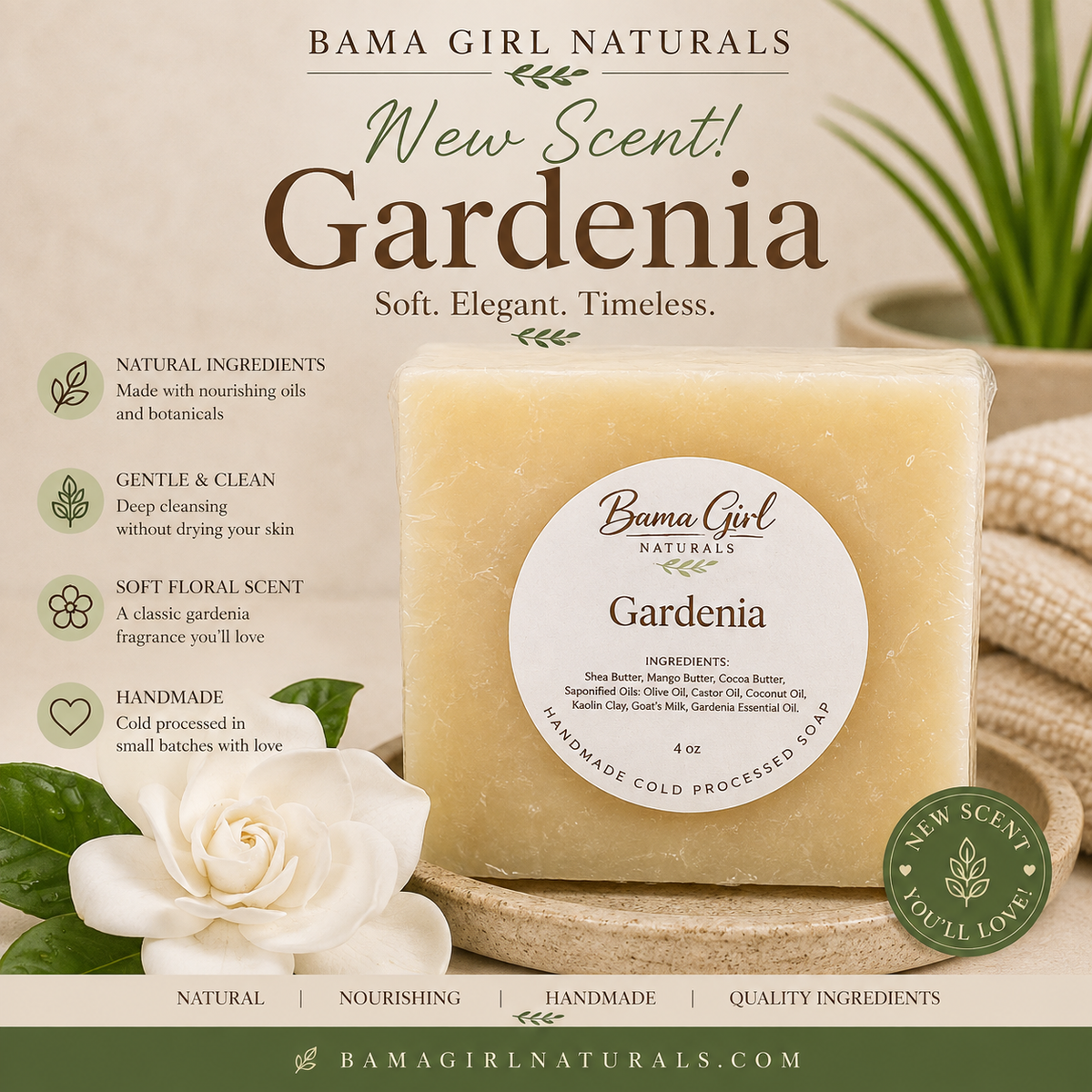 Luxury natural body soap