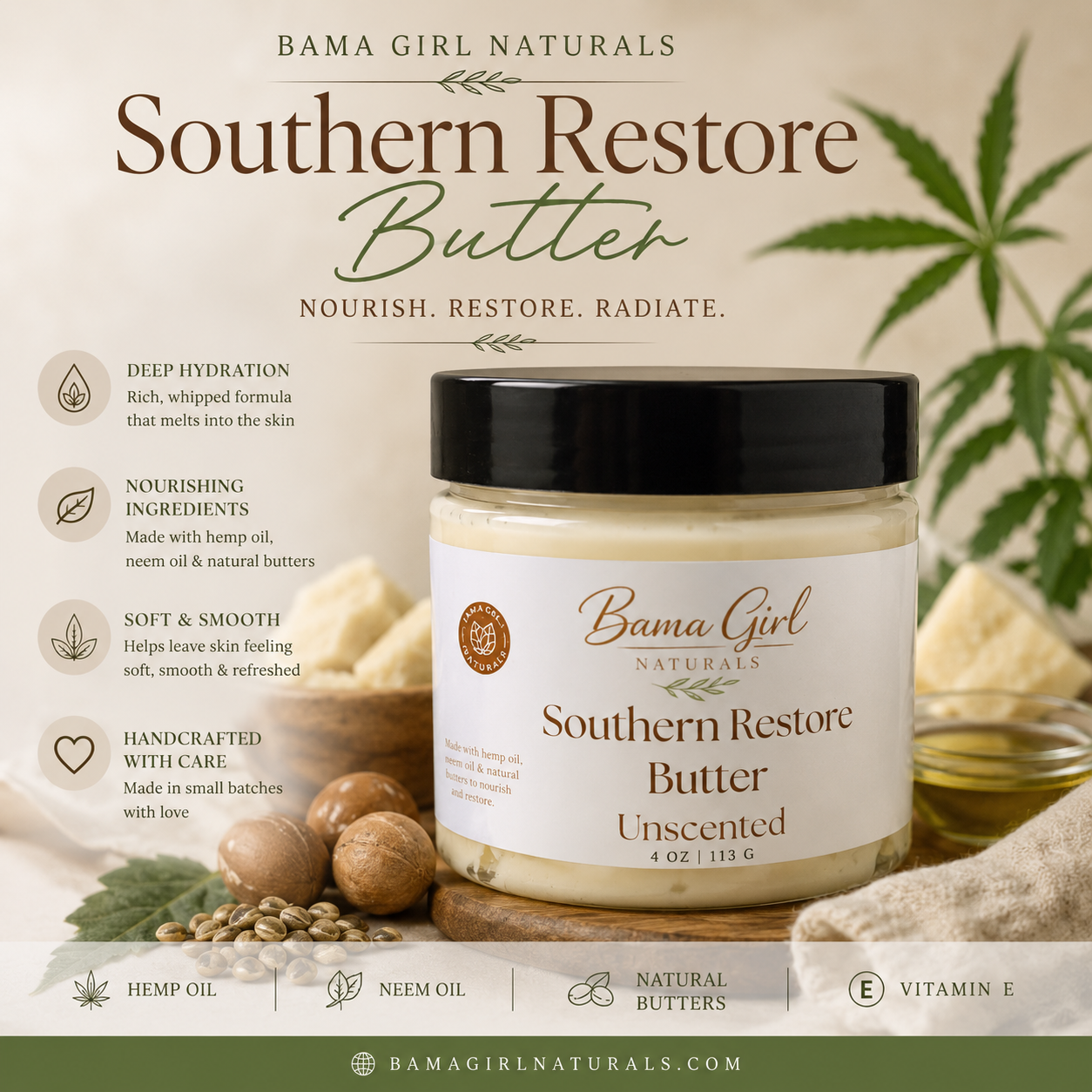Southern Restore Whipped Body Butter